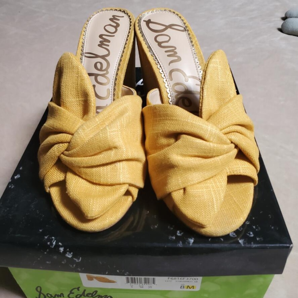 Bright Yellow Sam Edelman Mules
